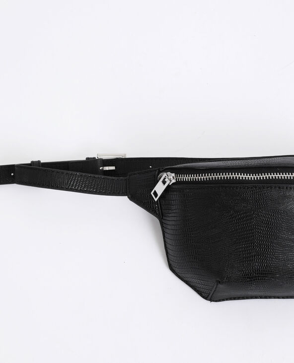 Sac banane en faux cuir noir - Pimkie
