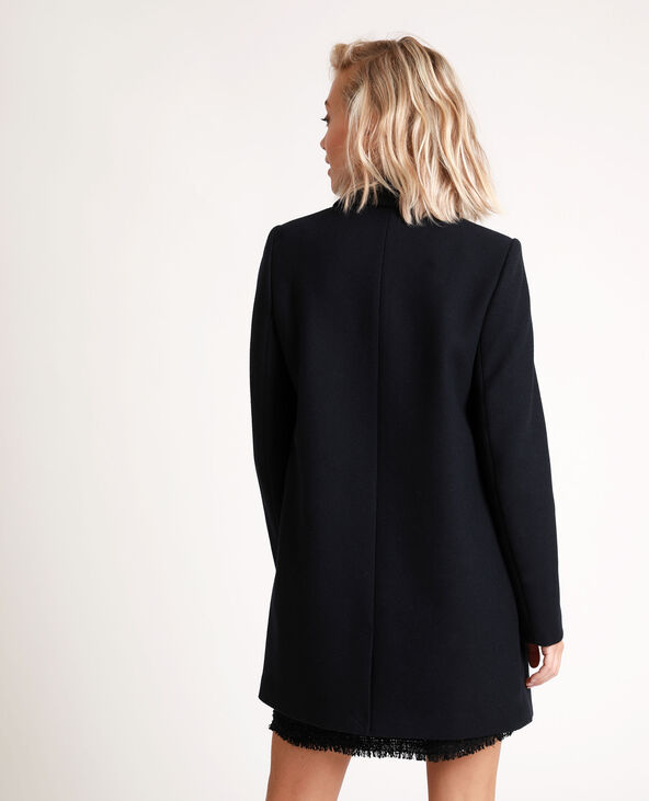 Manteau drap de laine noir - Pimkie