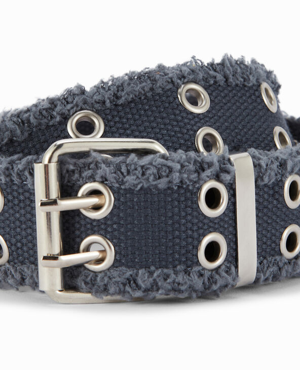 Ceinture effet jean avec œillets bleu clair - Pimkie