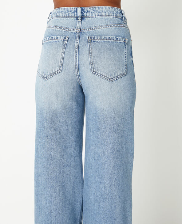 Jean wide taille haute bleu - Pimkie