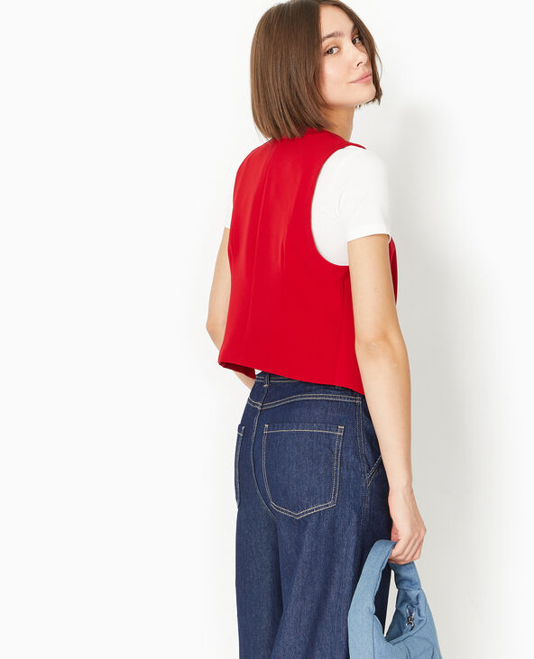 Gilet barman city rouge - Pimkie