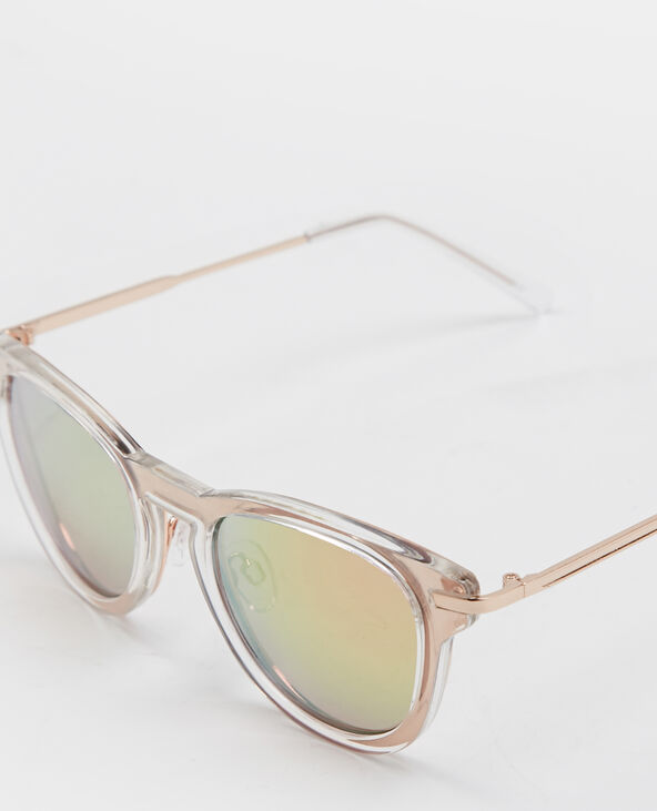 Lunettes de soleil effet miroir blanc - Pimkie