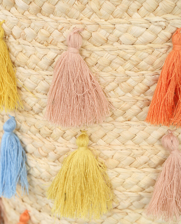 Panier à pompons orange - Pimkie