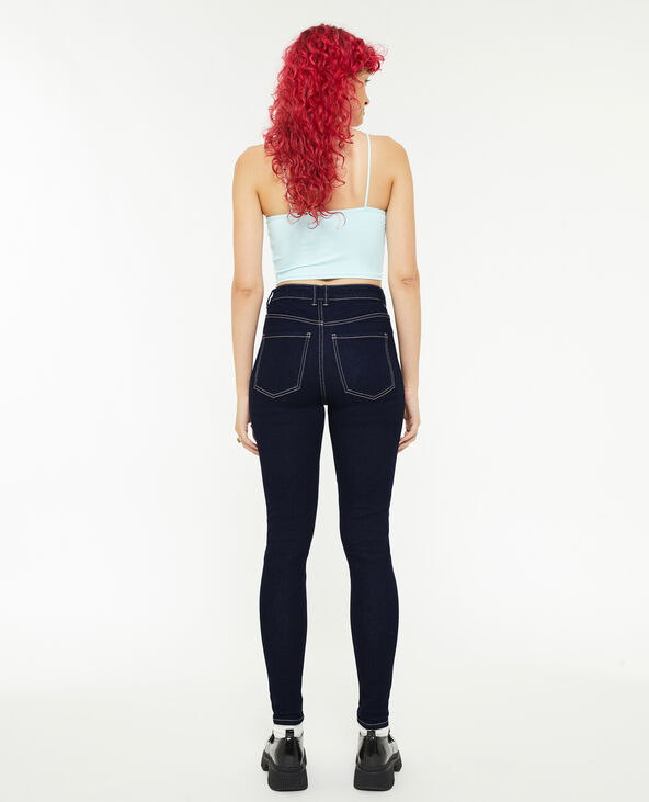 Jean skinny taille haute bleu - Pimkie