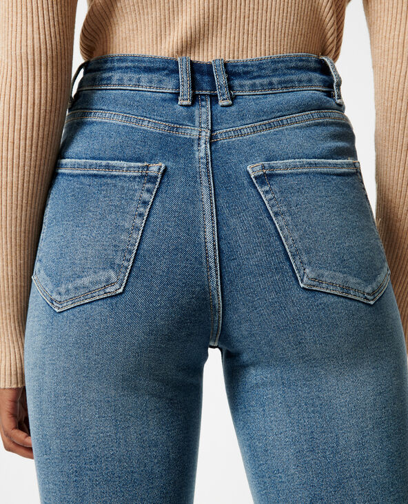 Jean straight taille haute bleu - Pimkie
