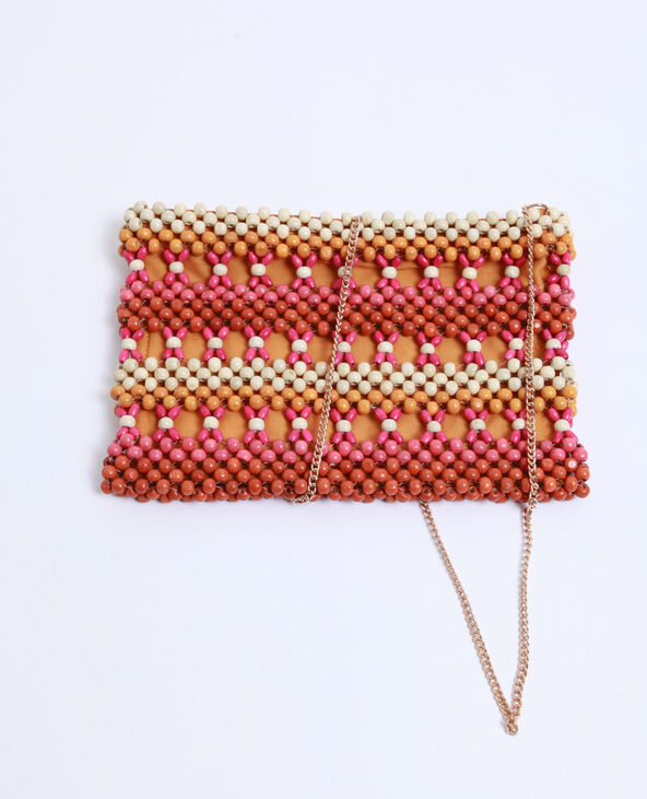 Sac pochette en perles violet - Pimkie