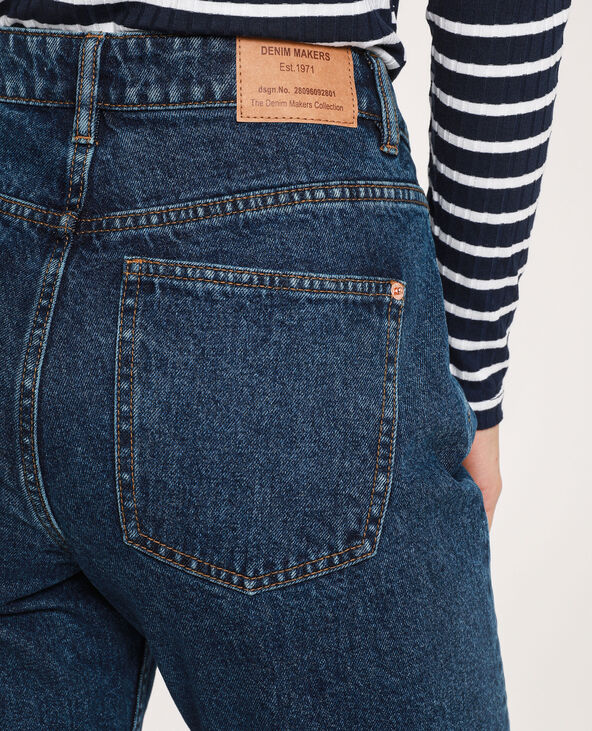 Jean mom high waist bleu marine - Pimkie