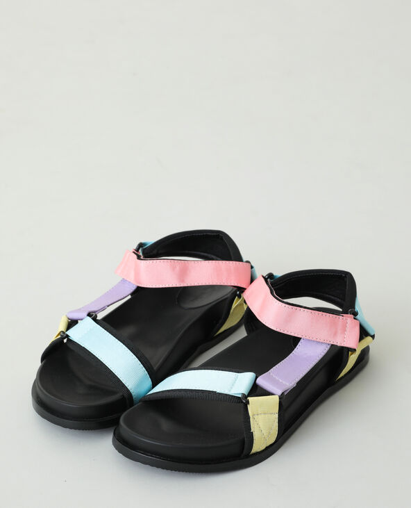 Sandales multicolores bleu - Pimkie