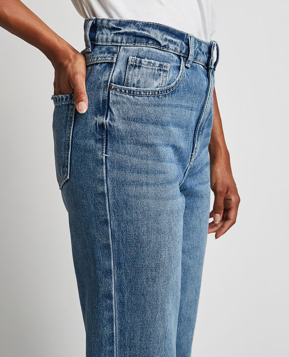 Jean straight sales taille haute