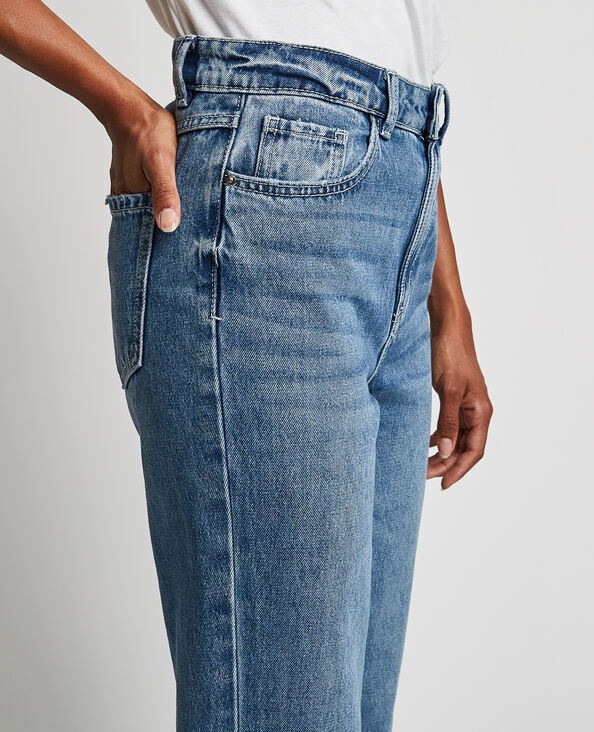Jean straight taille haute bleu - Pimkie
