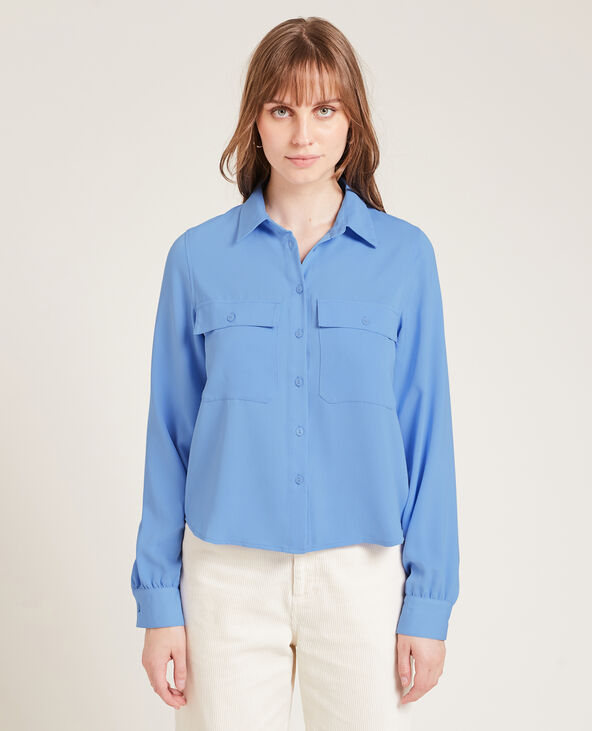 Chemise fluide bleu - Pimkie