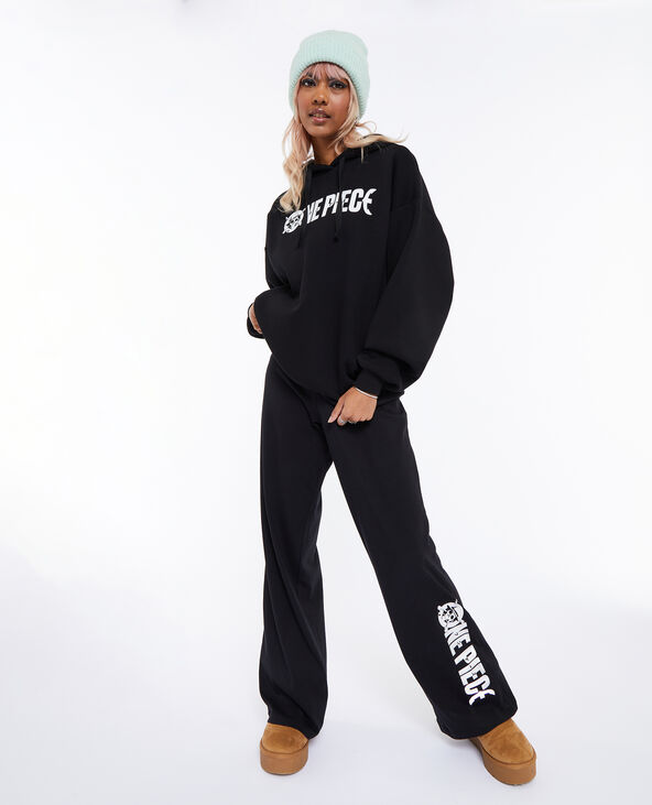 Sweat capuche oversize One Piece noir - Pimkie