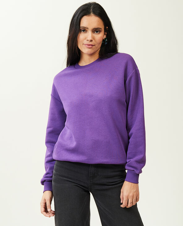 Sweat col rond violet - Pimkie