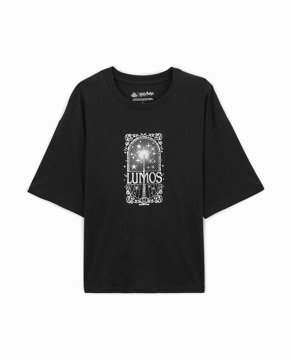 T-shirt oversize Lumos Harry Potter noir - Pimkie