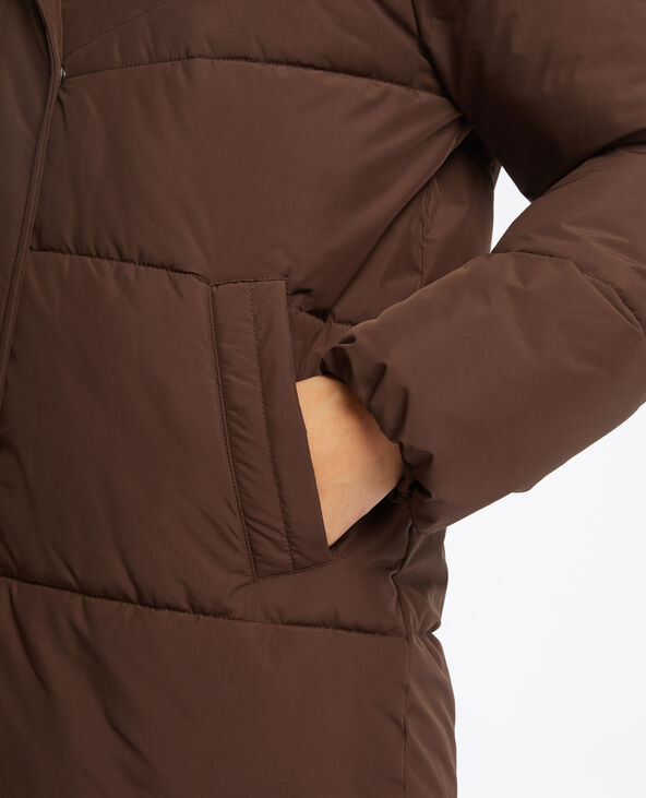 Doudoune matière 100% recyclée marron - Pimkie