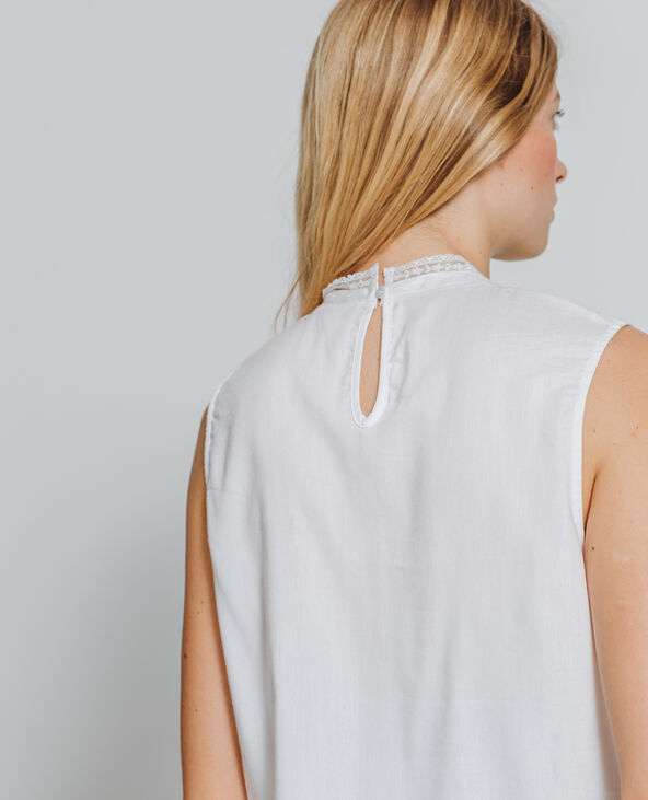 Top en dentelle blanc - Pimkie