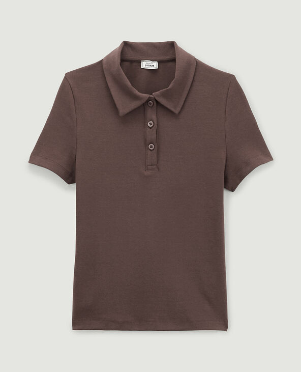 Top forme polo marron - Pimkie