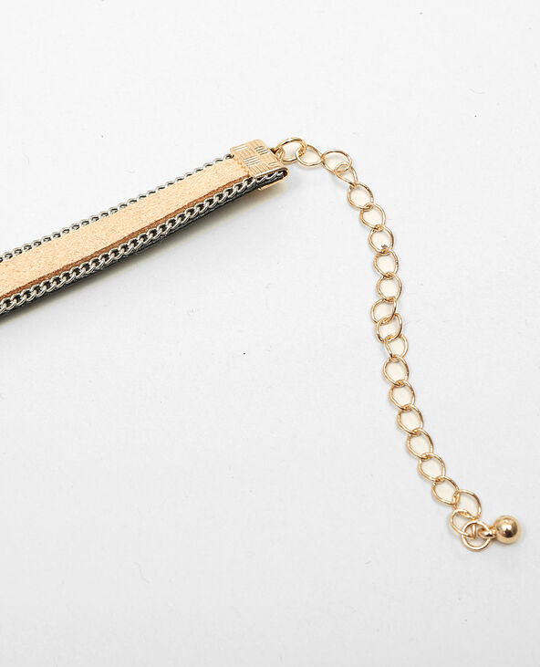 Collier choker œil beige - Pimkie