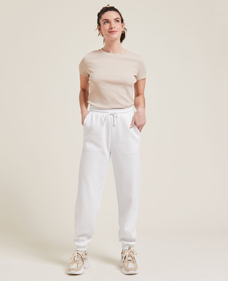 Pantalon de jogging en molleton blanc - Pimkie
