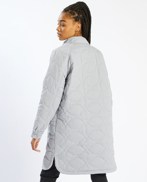 Manteau oversize matelassé bleu turquoise - Pimkie