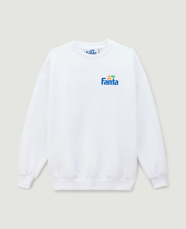Sweat à inscription FANTA blanc - Pimkie