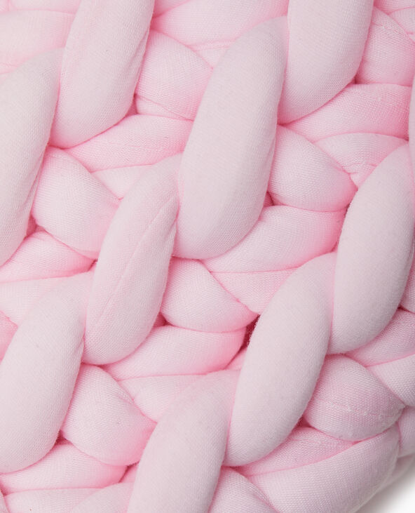 Sac en grosse maille tressée rose clair - Pimkie