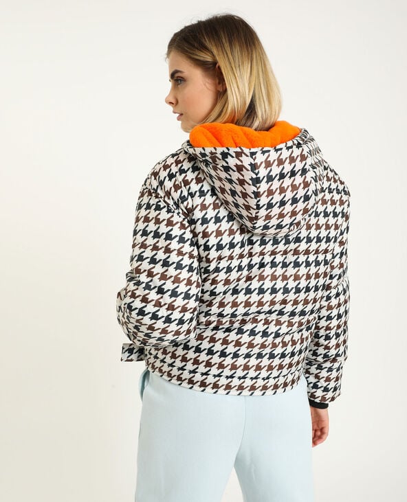 Doudoune pied de poule femme shop