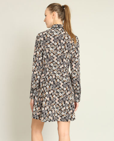 Robe chemise fleurie noir - Pimkie