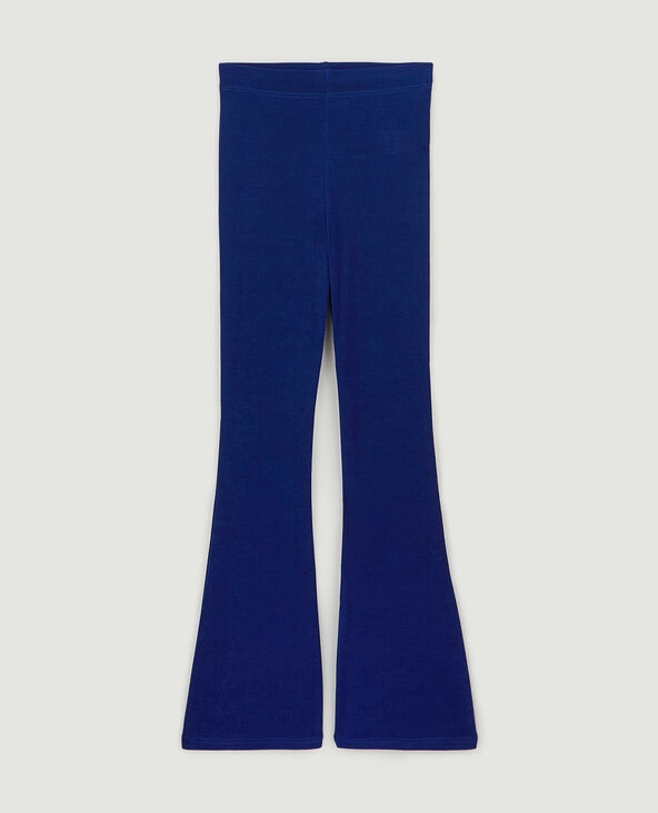 Pantalon flare en tissu fluide bleu électrique - Pimkie