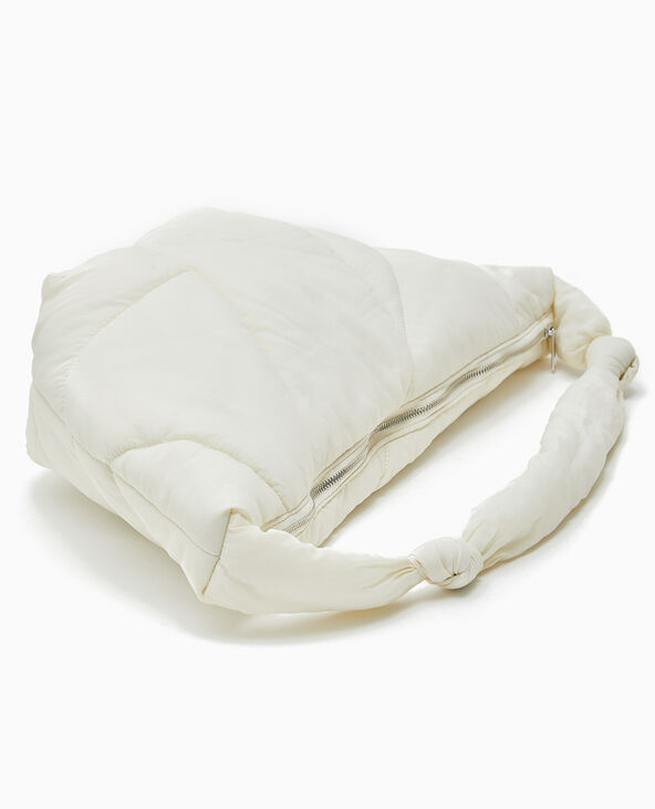 Grand sac en matière matelassée blanc - Pimkie