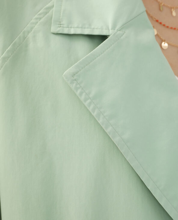 Trench long vert de gris - Pimkie