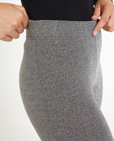 Pantalon flare lurex avec fente  argenté - Pimkie