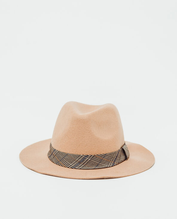 Chapeau en feutrine beige - Pimkie