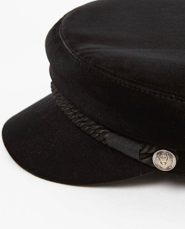 Casquette de marin velours noir - Pimkie