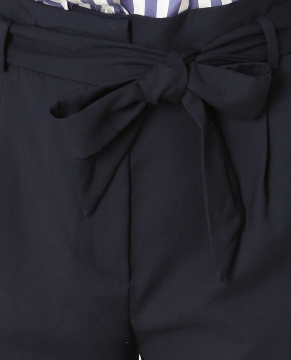 Pantalon fluide 7/8 bleu marine - Pimkie