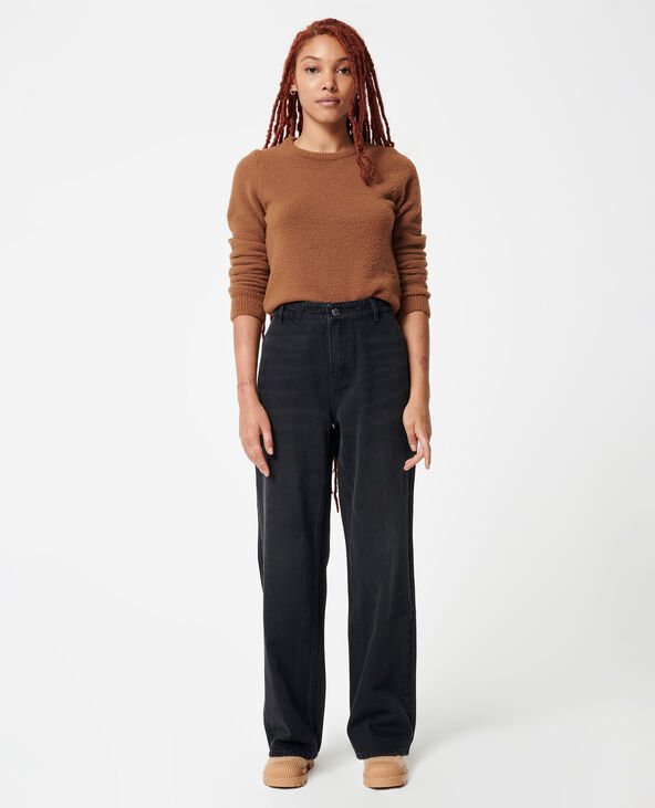 Jean baggy taille basse noir - Pimkie