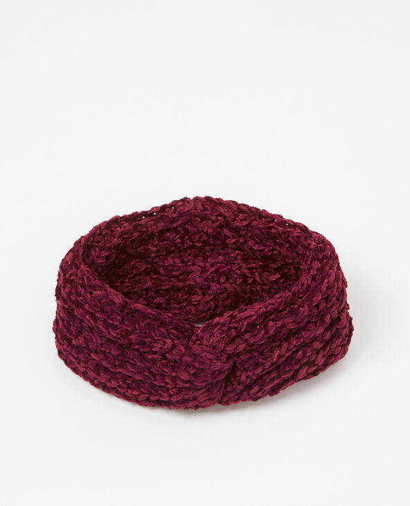 Headband maille chenille violet - Pimkie