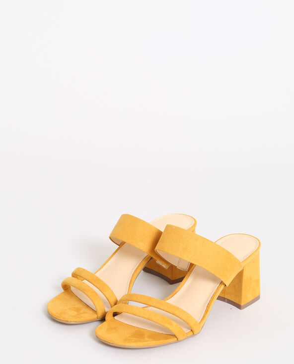Mules à talons orange - Pimkie