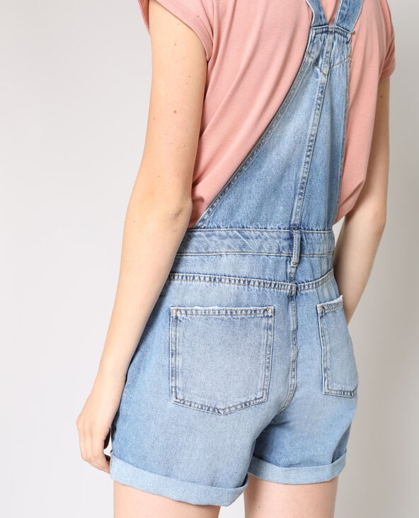 Salopette short bleu clair - Pimkie
