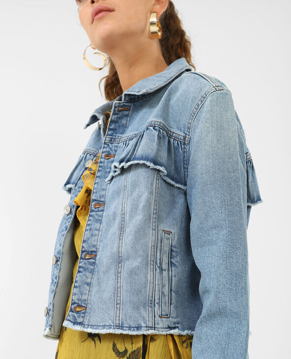 Veste jean volant outlet