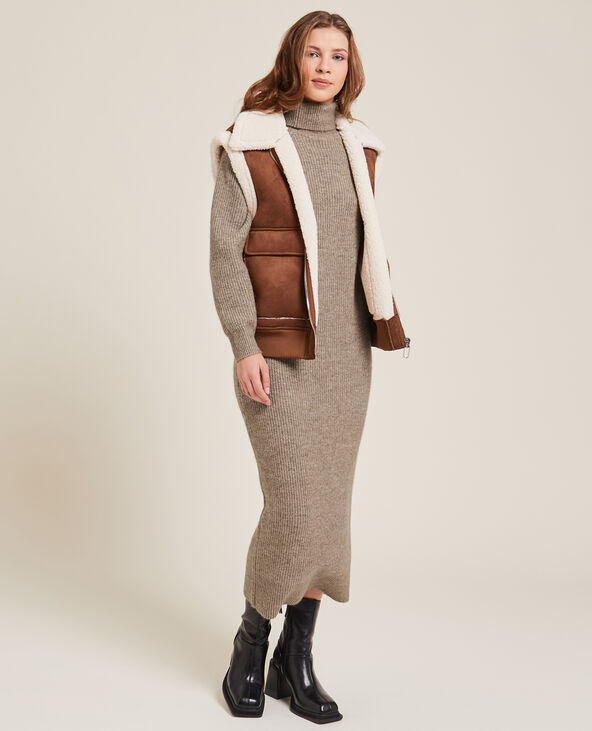 Pimkie robe pull beige cheap