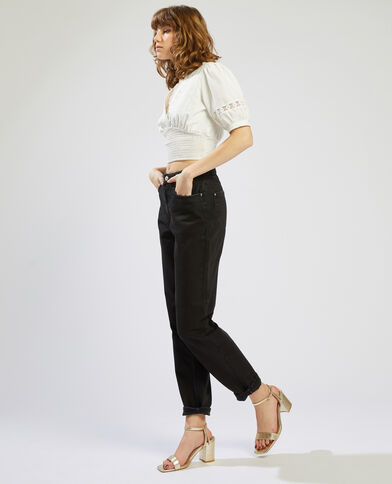 Jean mom taille haute noir - Pimkie