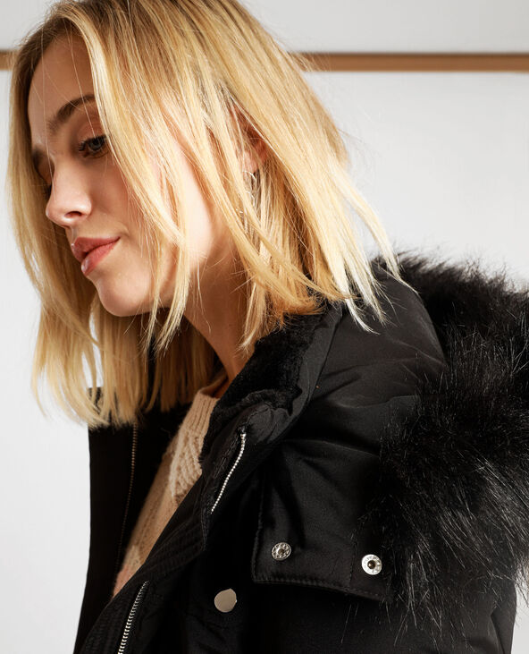 Parka à capuche noir - Pimkie