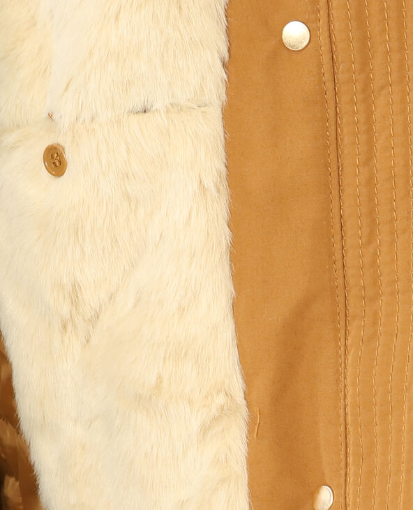 Parka longue à capuche jaune ocre - Pimkie