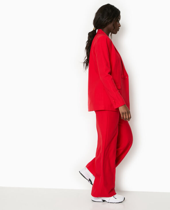 Veste tailleur avec double boutonnage rouge - Pimkie