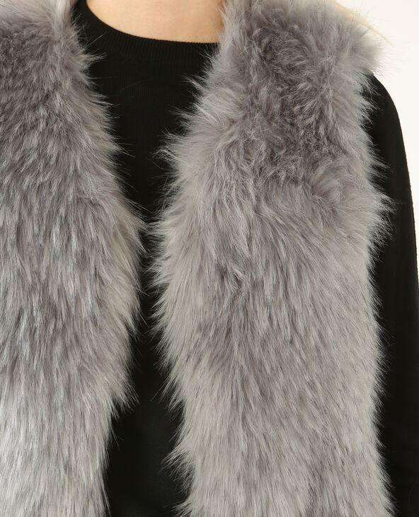Gilet sans new arrivals manche imitation fourrure