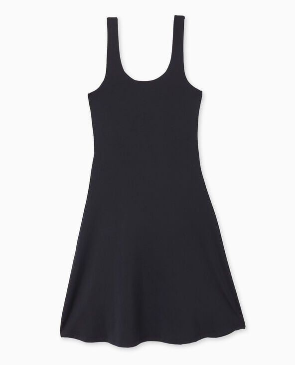Robe courte forme patineuse noir - Pimkie