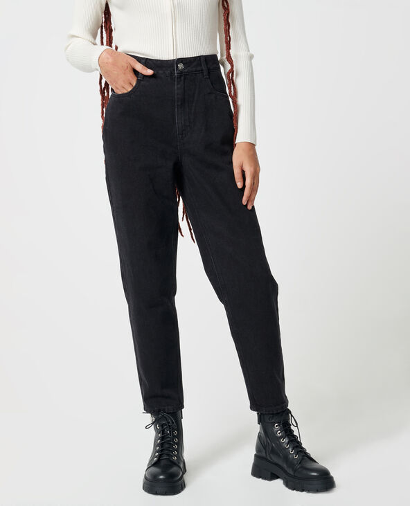 Jean mom taille haute noir - Pimkie