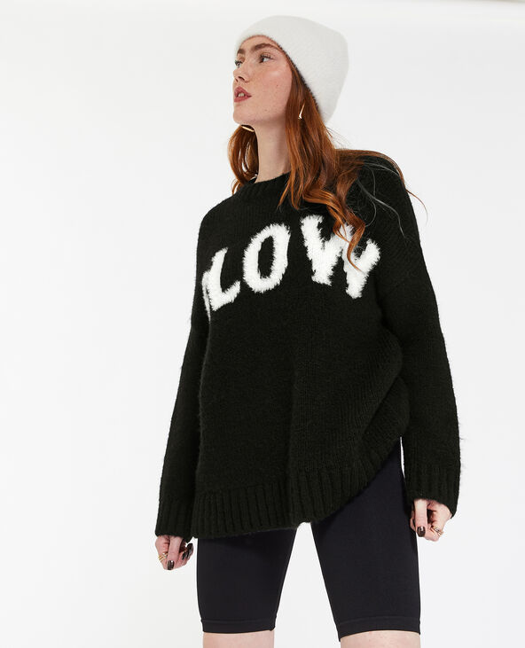 Pull oversize en grosse maille