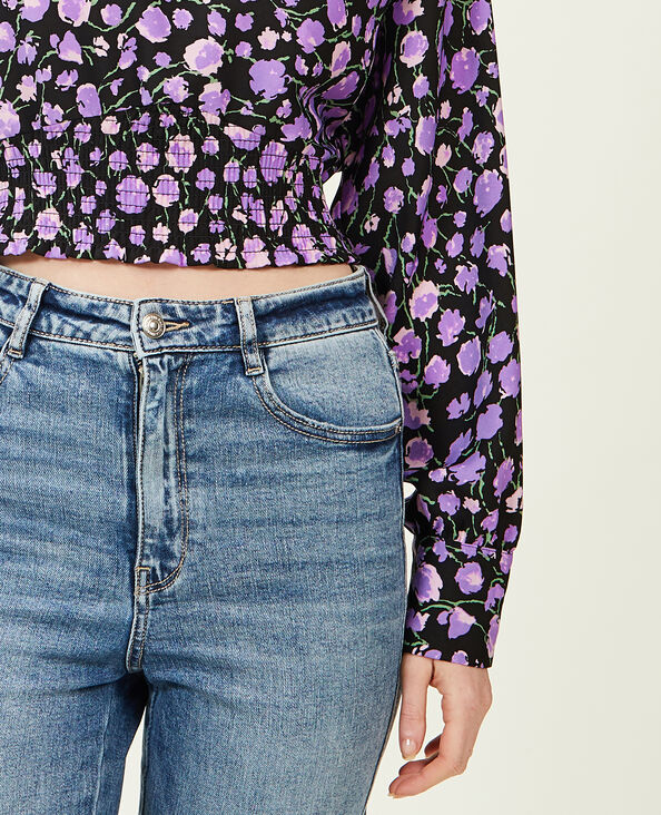 Blouse avec manches chauve-souris violet - Pimkie